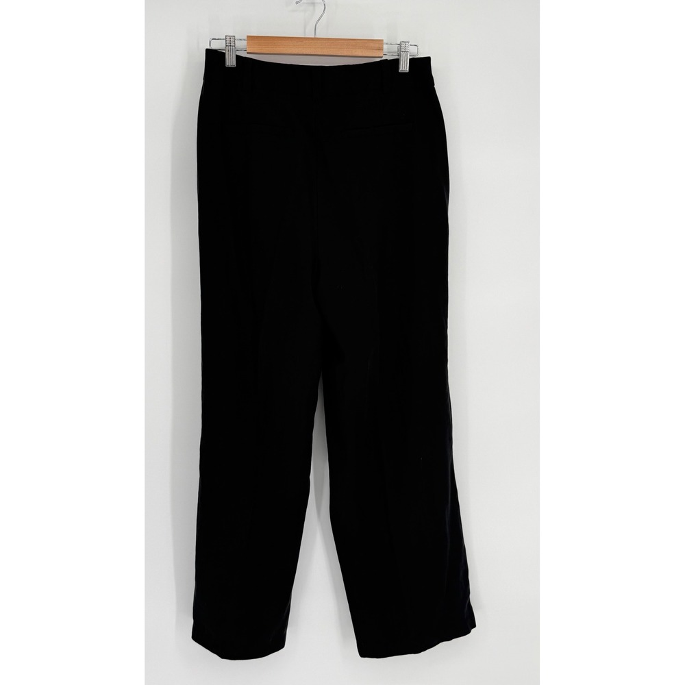 Alfani Womens Black High Rise Pleated Wide Leg Trousers Twill Dress Pants Sz 10 - Picture 6 of 13